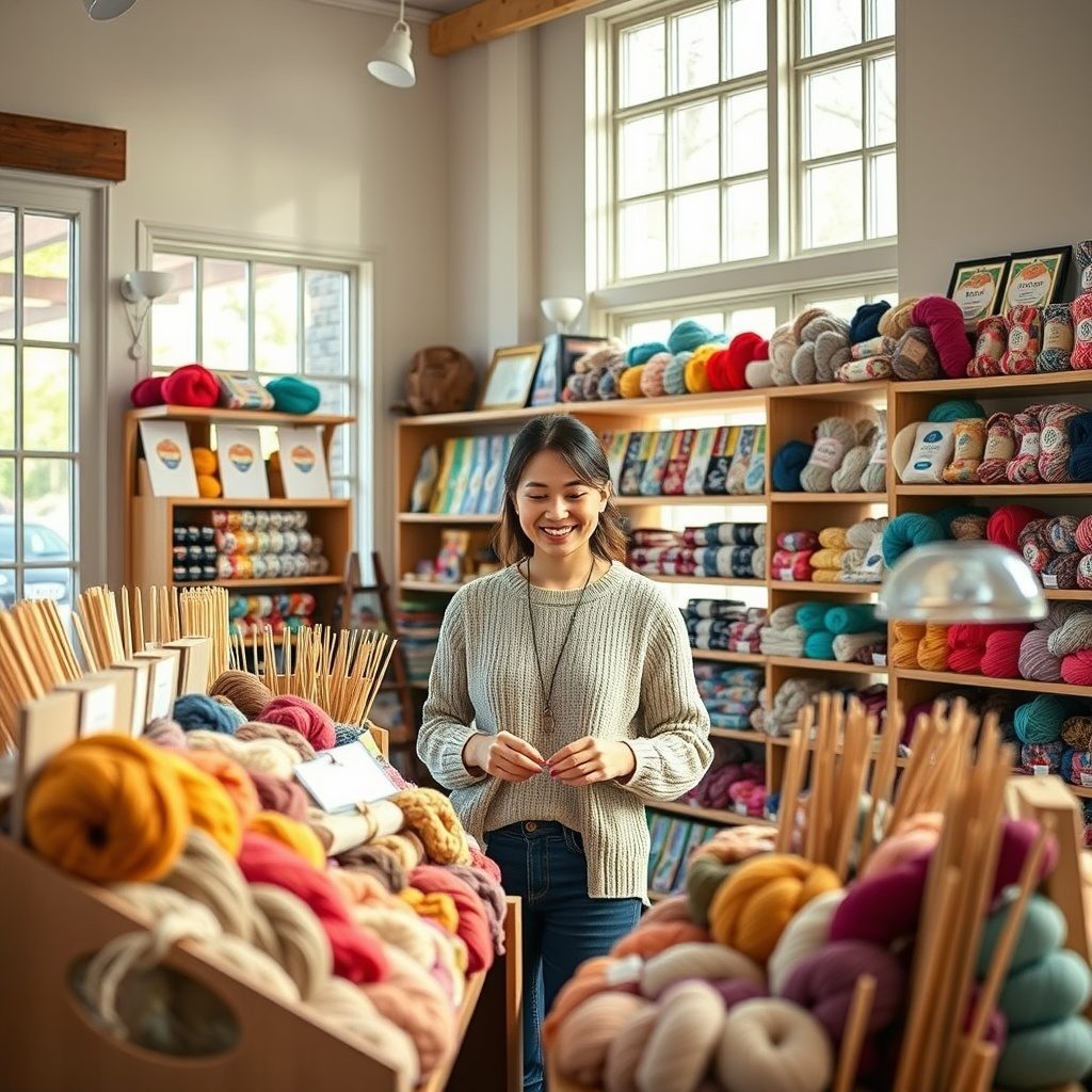 Yarn and knitting supplies
